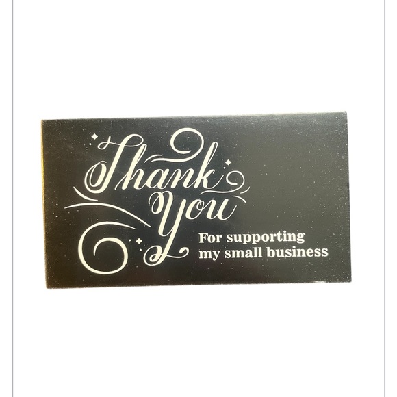 Black and White 50 pieces Thank You Card - Picture 1 of 3